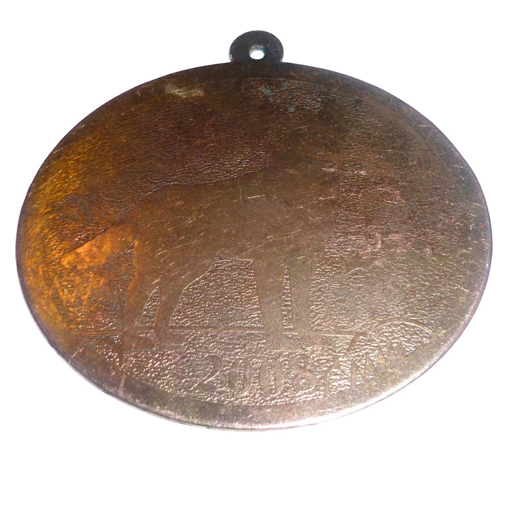 Defenders of Wildlife 2008 Wolf Commemorative Medal Bronze Tone Metal Ornament